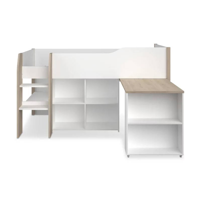 FINLAND BUNK BED WHT+JACK.OAK