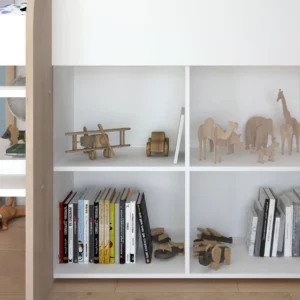 FINLAND BUNK BED WHT+JACK.OAK