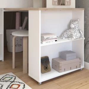 FINLAND BUNK BED WHT+JACK.OAK