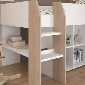 FINLAND BUNK BED WHT+JACK.OAK