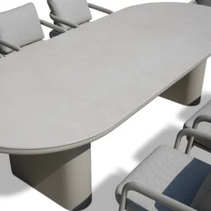 OUT-DNG SET 1+8 BEIGE ALUMINM