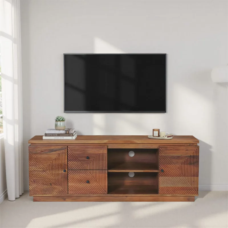FINO Acacia Wood TV Stand