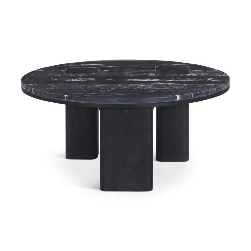 COFFEE TABLE WOOD+MARBLE