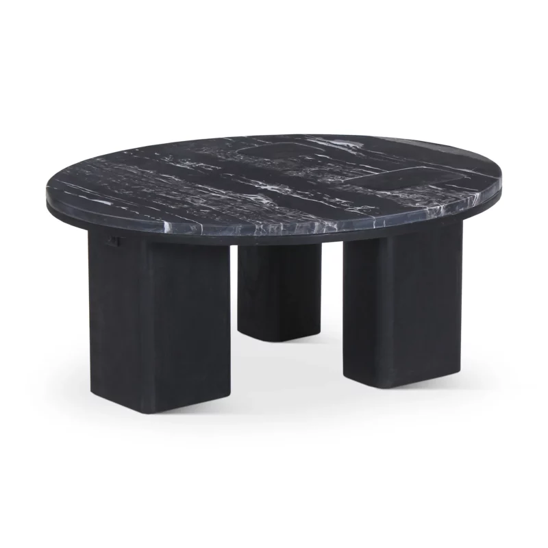 COFFEE TABLE WOOD+MARBLE