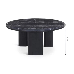 COFFEE TABLE WOOD+MARBLE