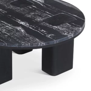 COFFEE TABLE WOOD+MARBLE