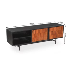 OMELEDI Mango Wood TV Stand