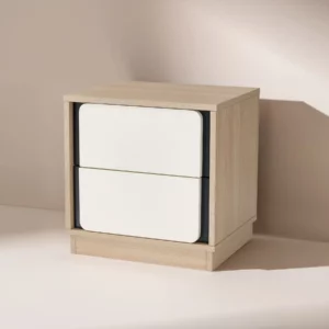 NIGHT STAND Oak+white