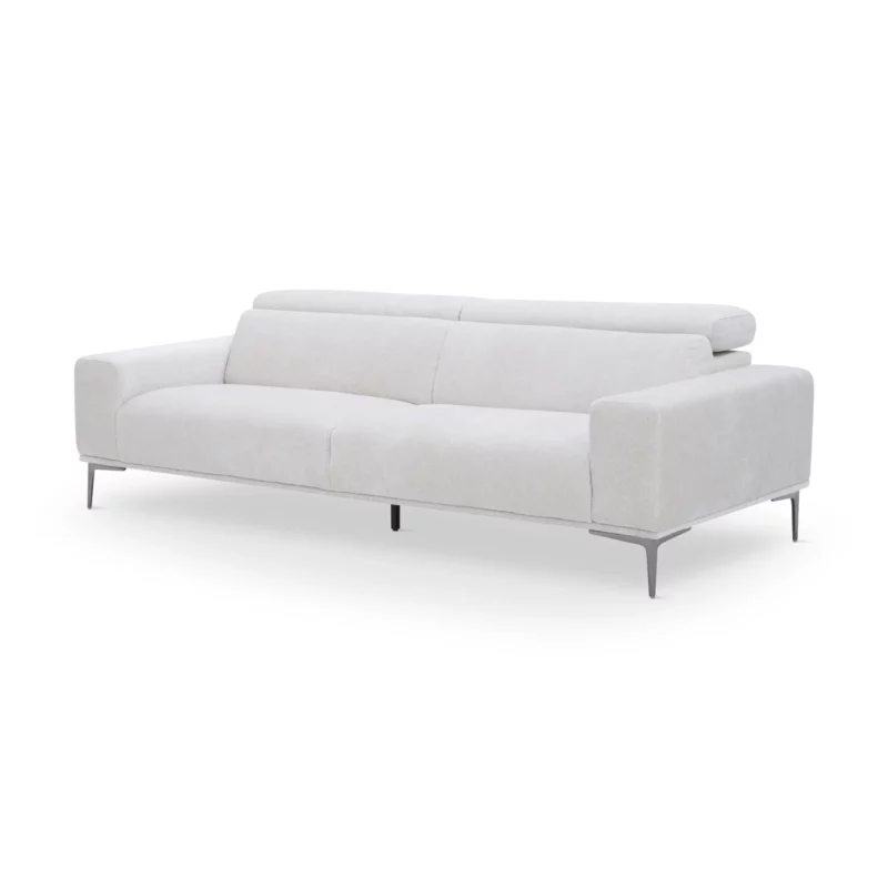 RESTUM Beige Fabric 4-Seater Sofa