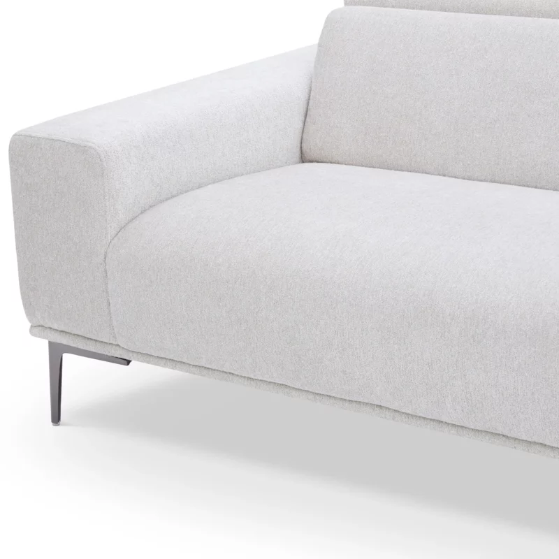 RESTUM Beige Fabric 4-Seater Sofa