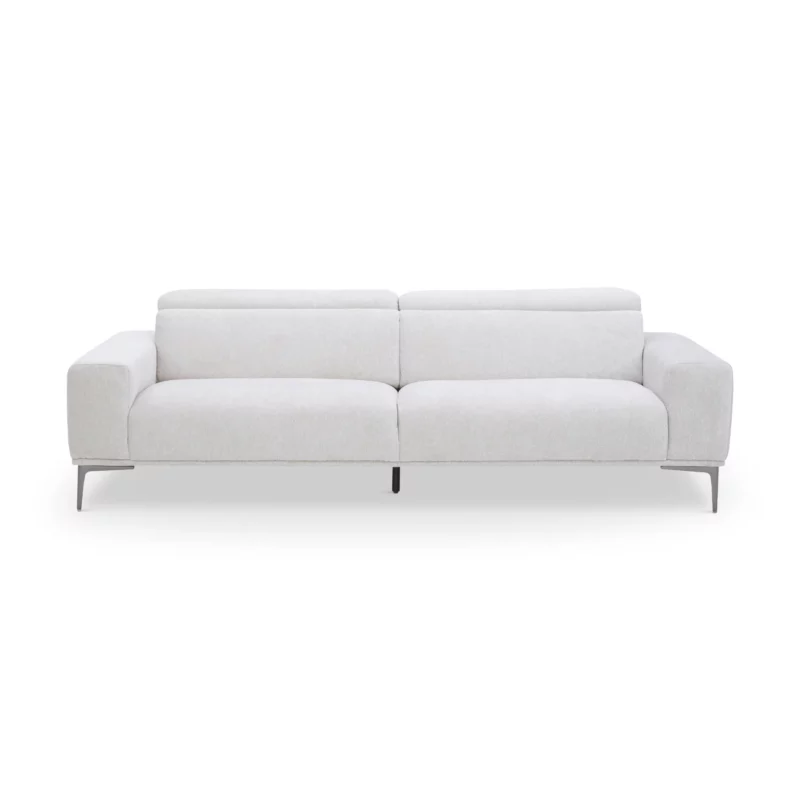 RESTUM Beige Fabric 4-Seater Sofa
