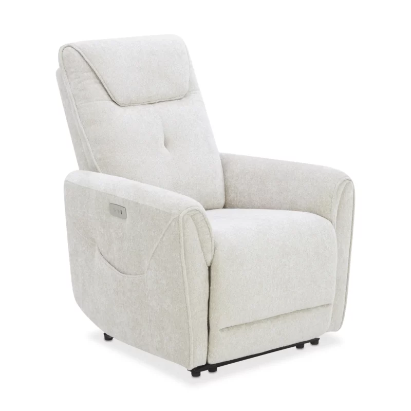 CHILLART Taupe Fabric Electric 1-Seater Recliner