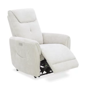 CHILLART Taupe Fabric Electric 1-Seater Recliner