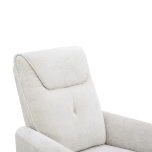 CHILLART Taupe Fabric Electric 1-Seater Recliner