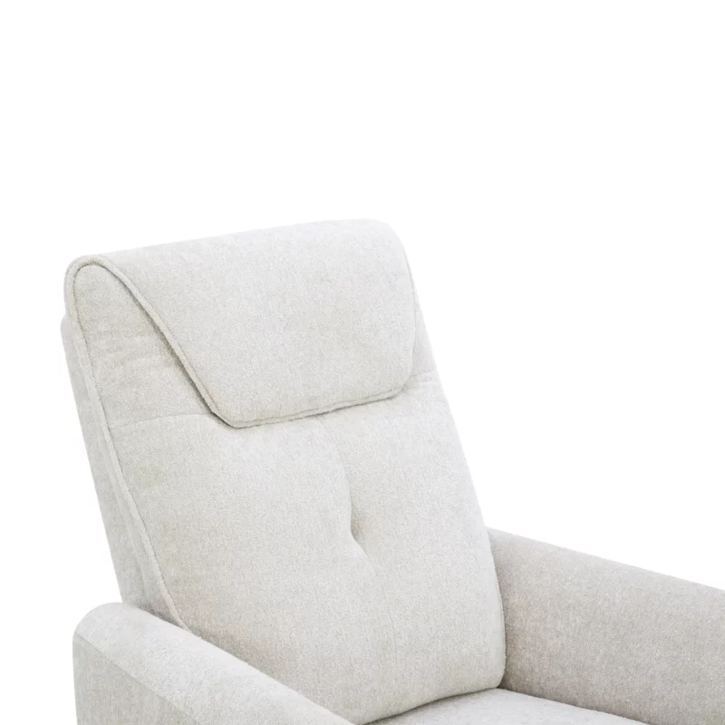 CHILLART Taupe Fabric Electric 1-Seater Recliner