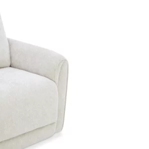 CHILLART Taupe Fabric Electric 1-Seater Recliner