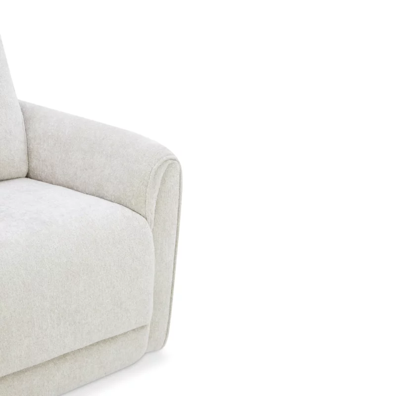 CHILLART Taupe Fabric Electric 1-Seater Recliner