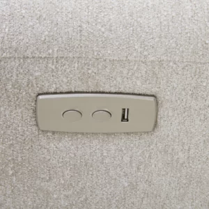 CHILLART Taupe Fabric Electric 1-Seater Recliner