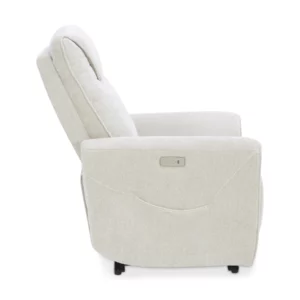 CHILLART Taupe Fabric Electric 1-Seater Recliner