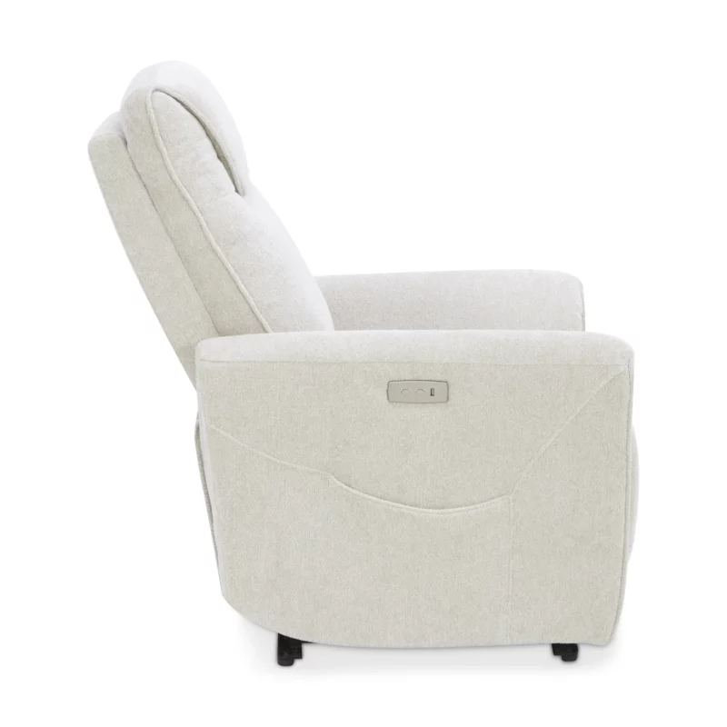 CHILLART Taupe Fabric Electric 1-Seater Recliner