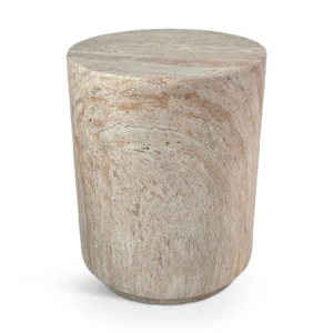 LITHOS ROUND SIDE TABLE BEIGE
