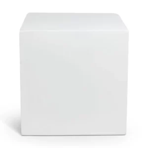 LITHOS SQUARE SIDE TABLE WHITE