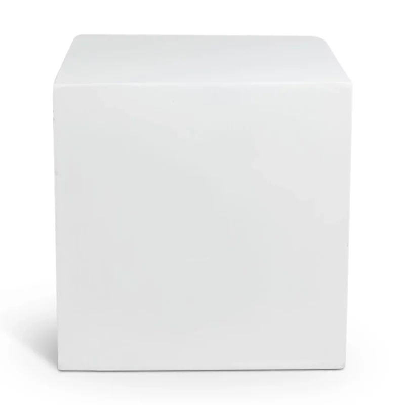LITHOS SQUARE SIDE TABLE WHITE