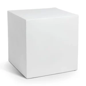 LITHOS SQUARE SIDE TABLE WHITE