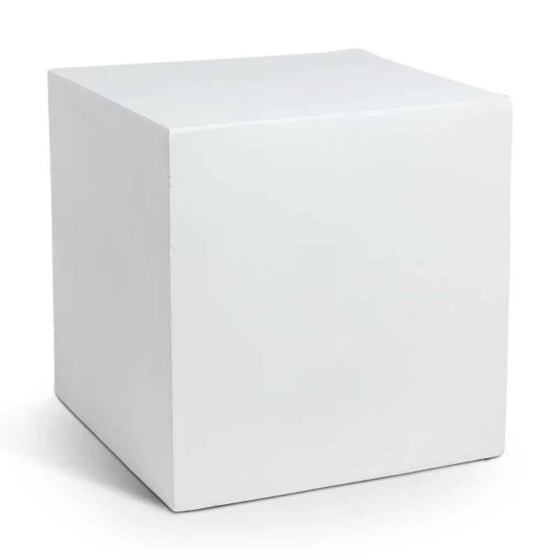 LITHOS SQUARE SIDE TABLE WHITE