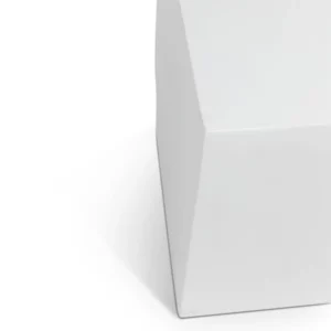 LITHOS SQUARE SIDE TABLE WHITE