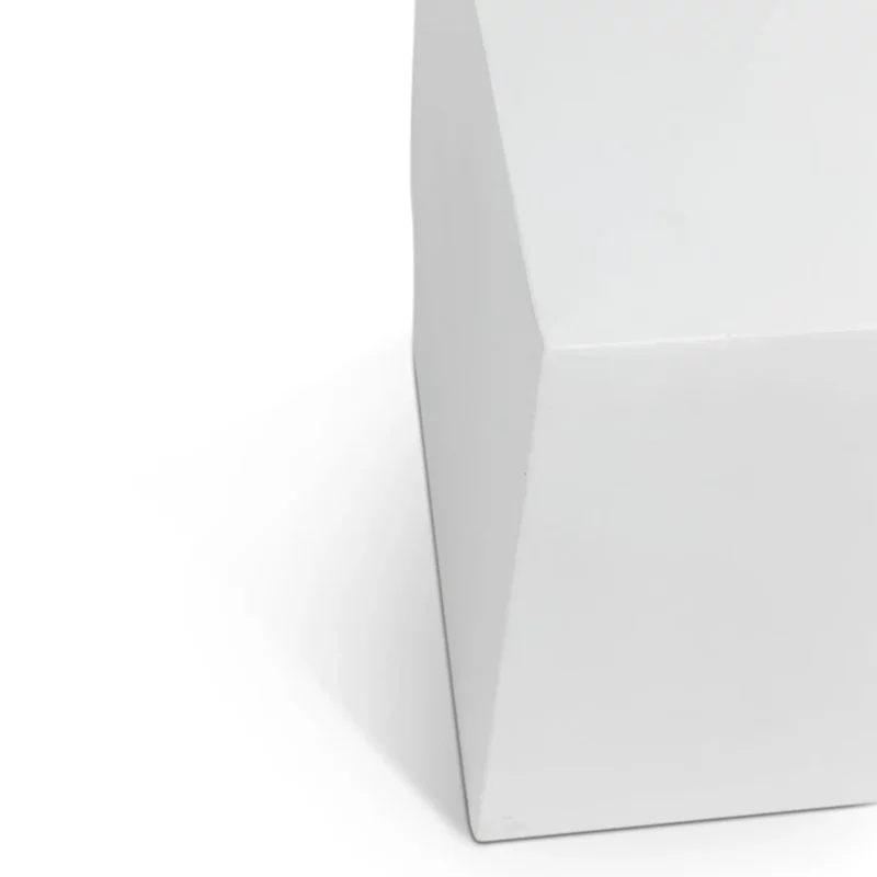 LITHOS SQUARE SIDE TABLE WHITE