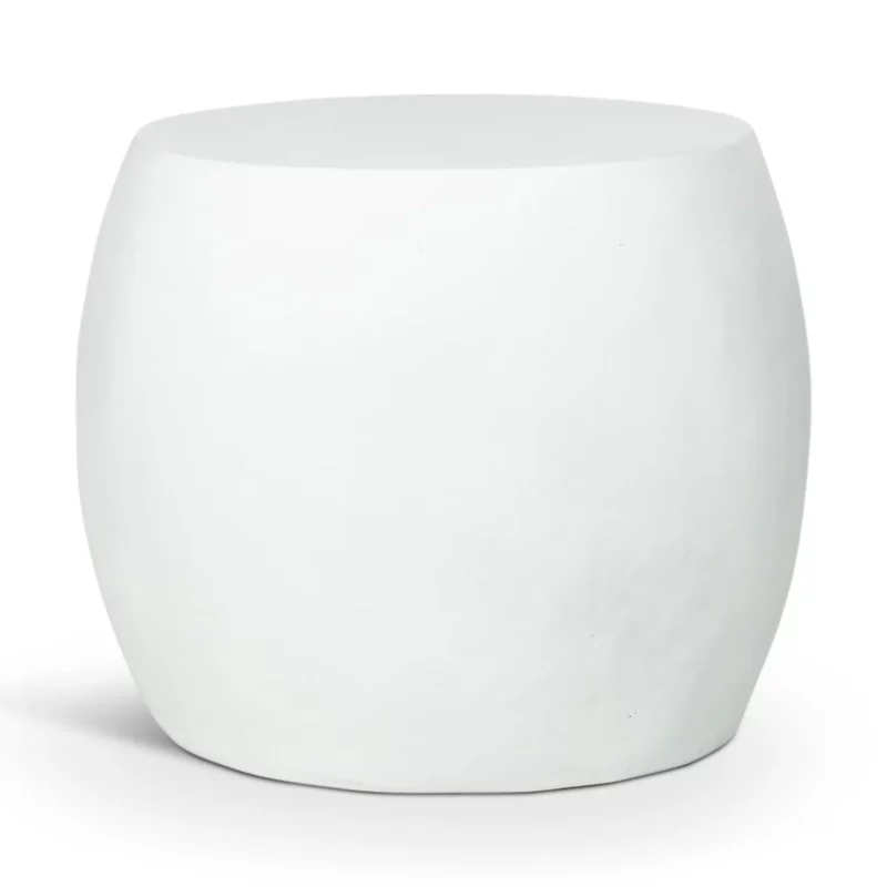 LITHOS OVAL SIDE TABLE WHITE