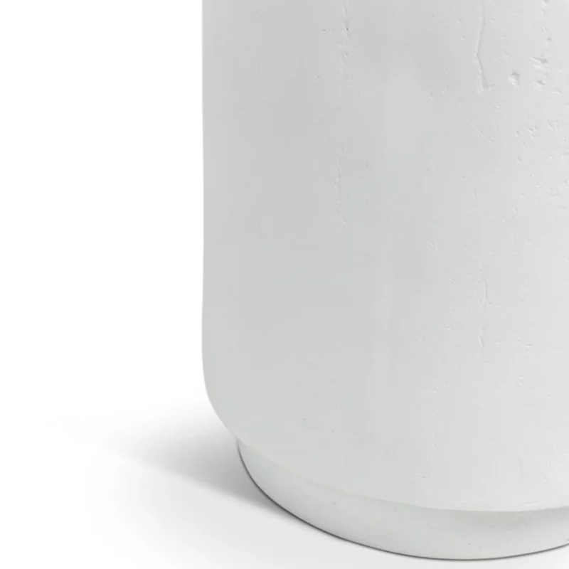 LITHOS ROUND SIDE TABLE WHITE