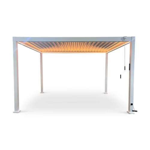 6509-PERGOLA-WHITE-2 MARGOLA Louvered Pergola