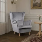 MY-6694-BLUVEL-13 HOZPY Armchair In