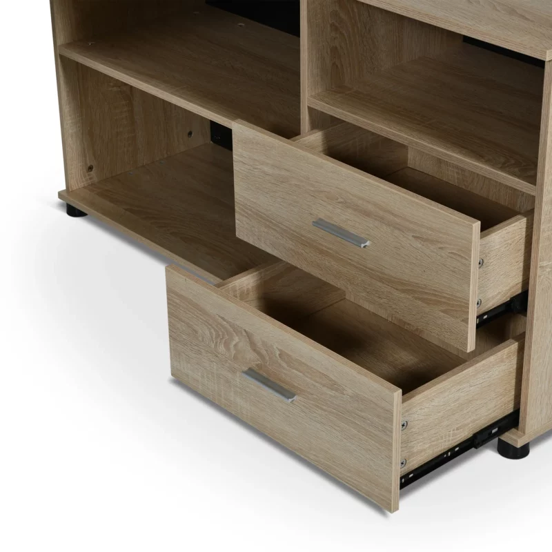 OZ-3837-SONOMAWHT-4 Office Desk Sonoma