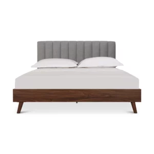 QB-10570-5.5FT-FB206-2 ALIVIA Grey and Walnut Bed