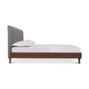 QB-10570-5.5FT-FB206-3 ALIVIA Grey and Walnut Bed