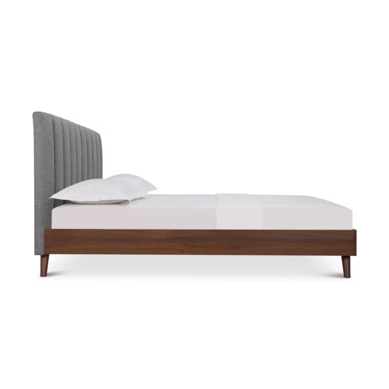 QB-10570-5.5FT-FB206-3 ALIVIA Grey and Walnut Bed