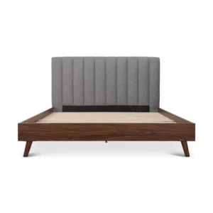 QB-10570-5.5FT-FB206-5 ALIVIA Grey and Walnut Bed
