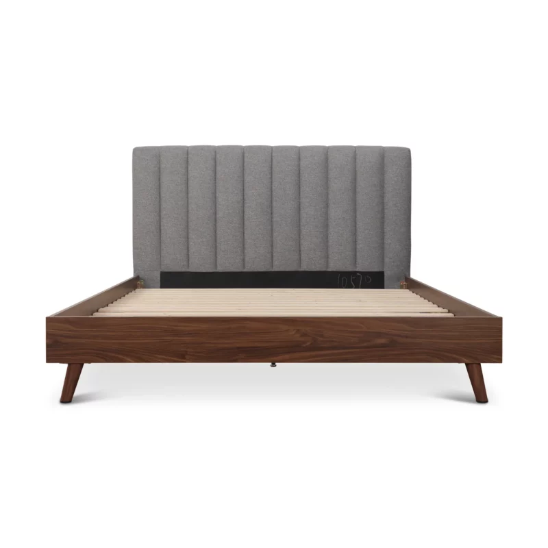 QB-10570-5.5FT-FB206-5 ALIVIA Grey and Walnut Bed