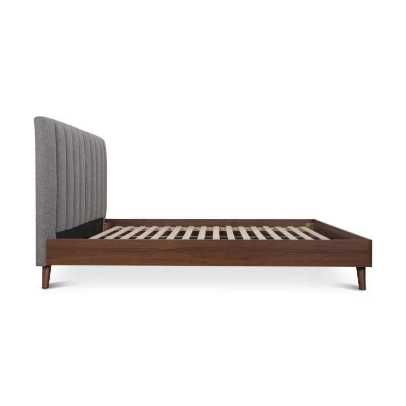 QB-10570-5.5FT-FB206-6 ALIVIA Grey and Walnut Bed