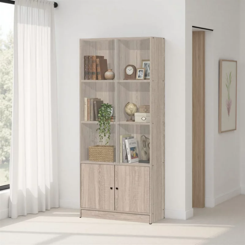 FILE CABINET+DOORS+GLASS D.OAK