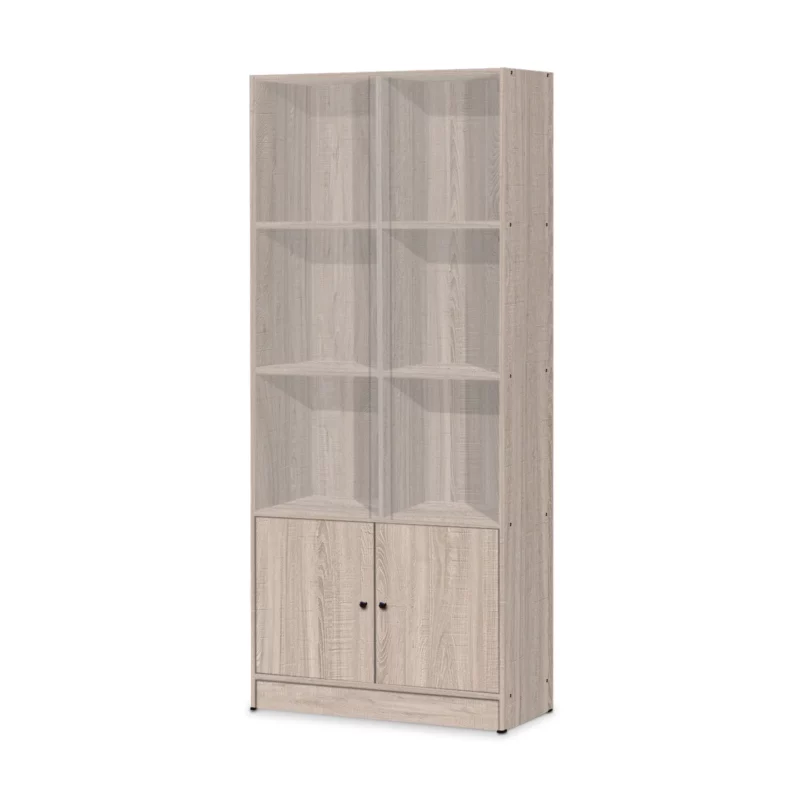 FILE CABINET+DOORS+GLASS D.OAK