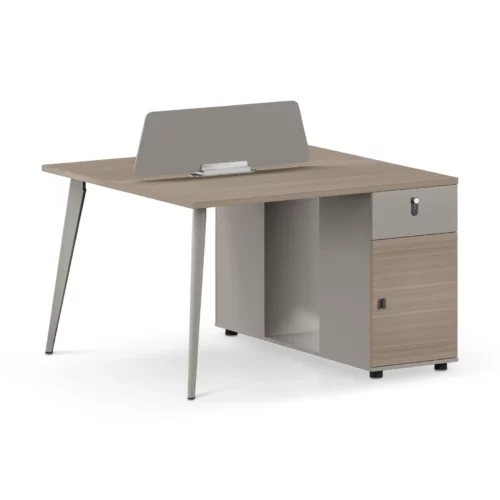 OFFICE TABLE 2-SEATER BEIGE
