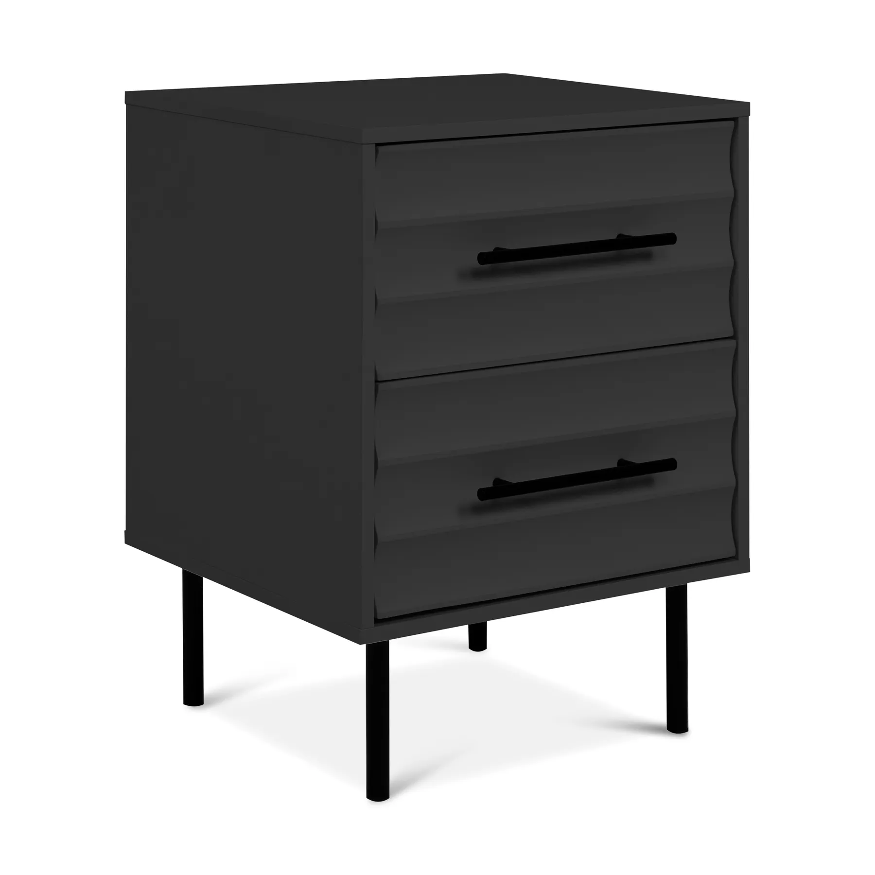 NIGHTSTAND 2DRWS ANTHRACITE