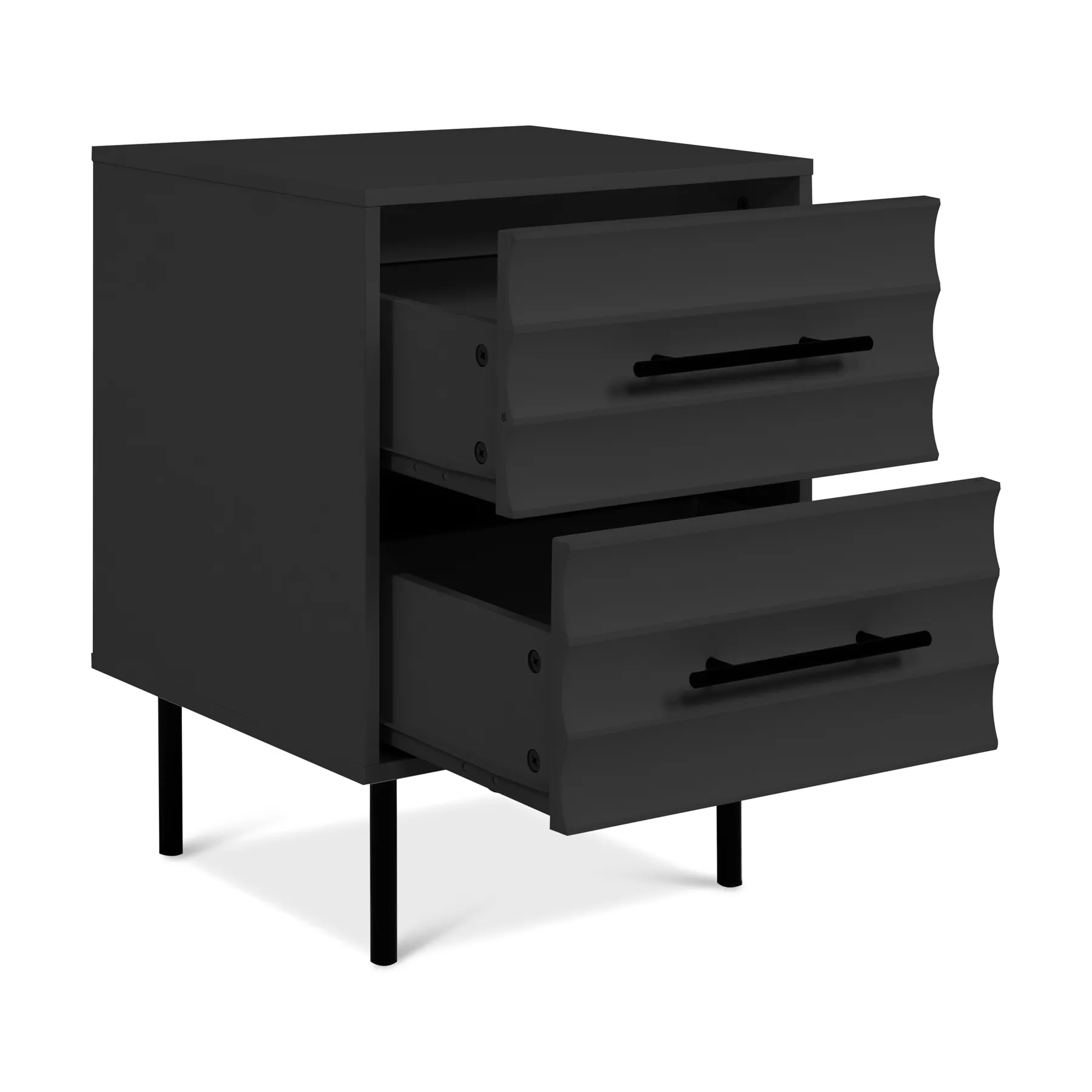 NIGHTSTAND 2DRWS ANTHRACITE