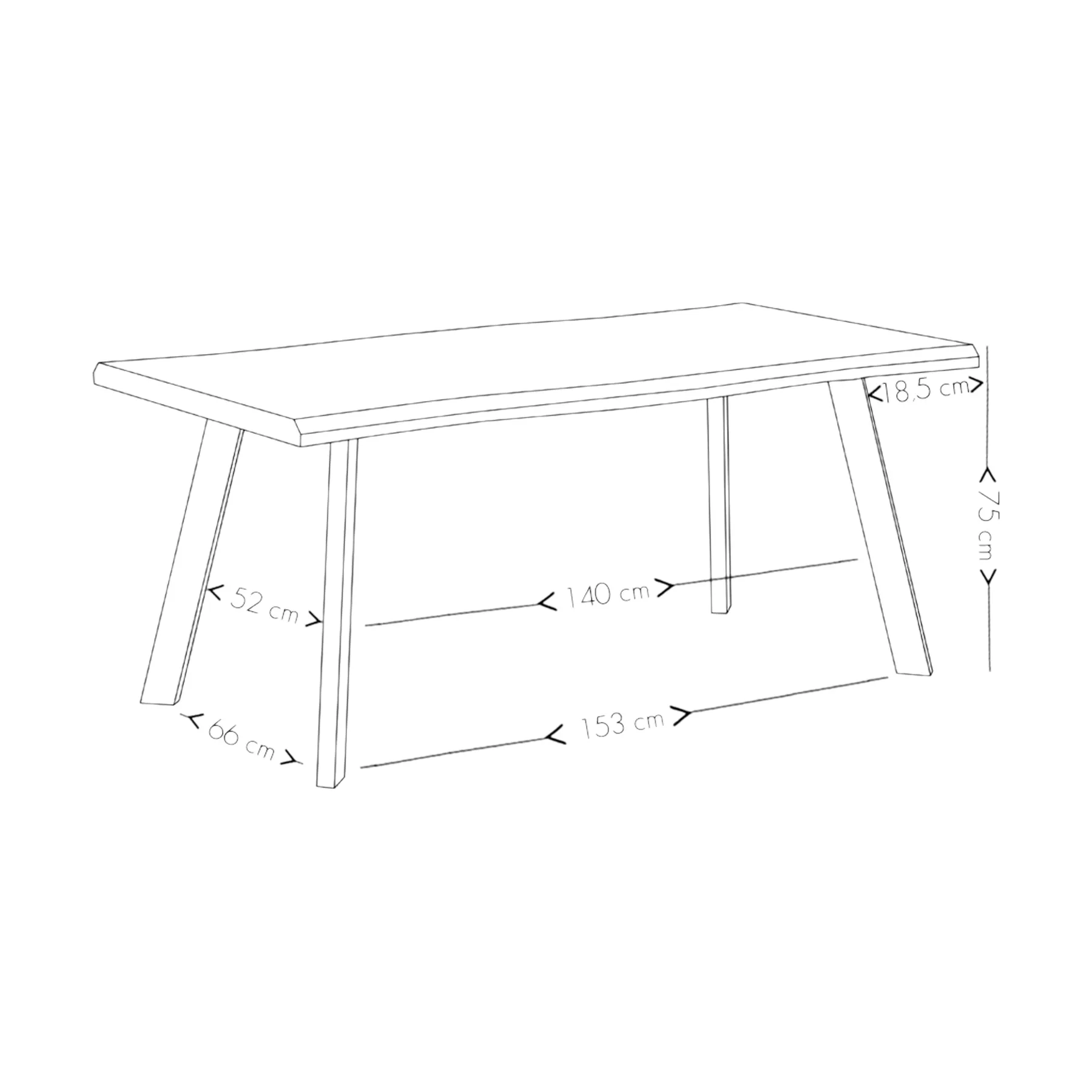 BRICK Urban Dining Table Walnut