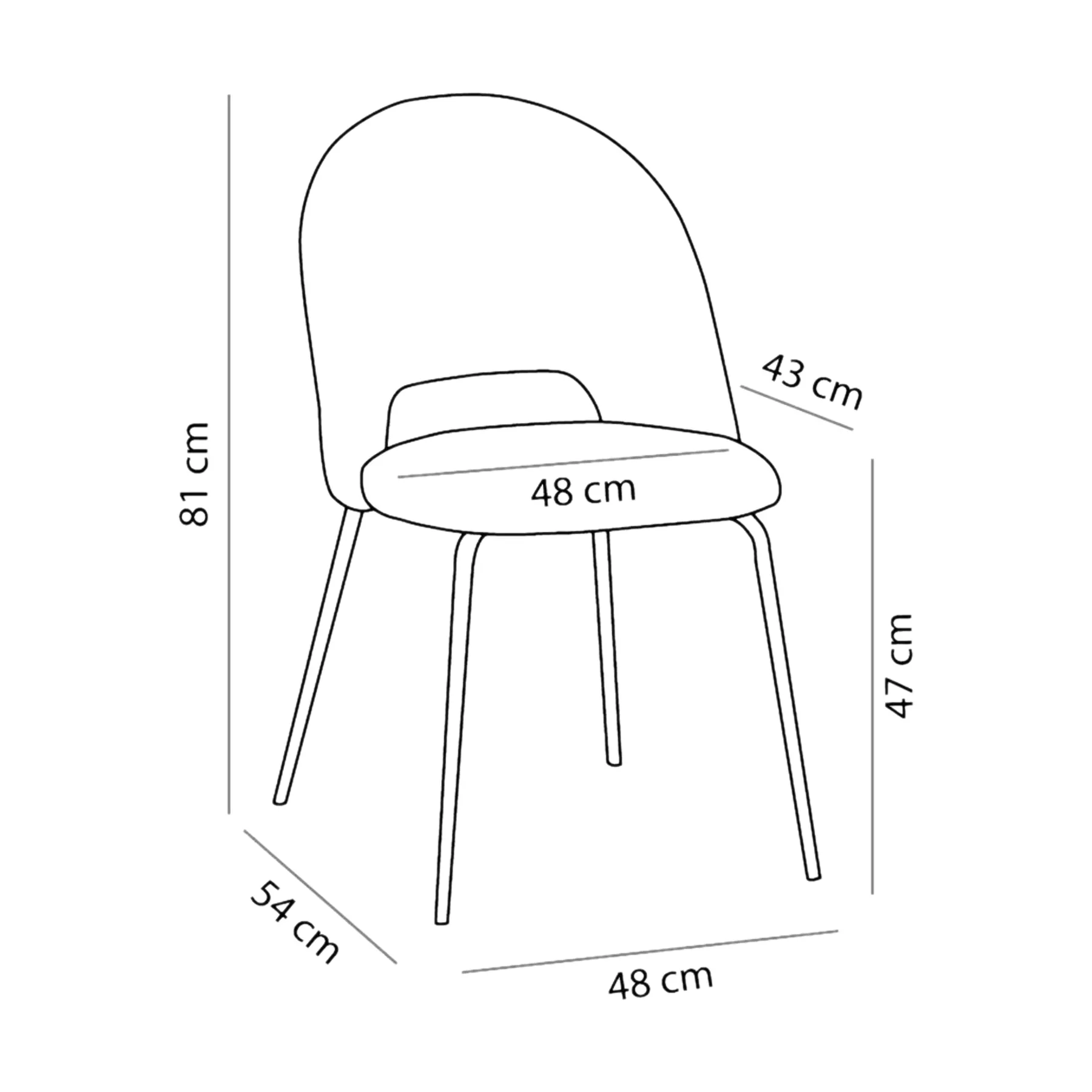 TOKYO Dining Chair Green Velvet