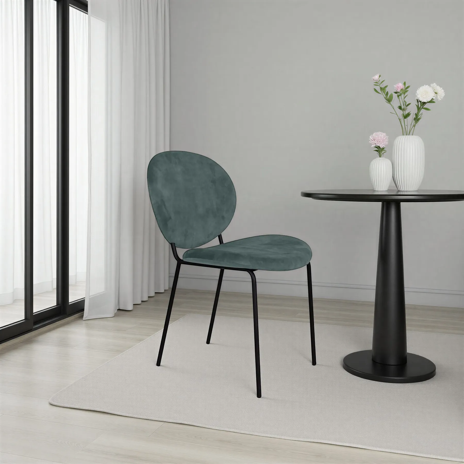 BEETLE Dining Chair Green Velvet